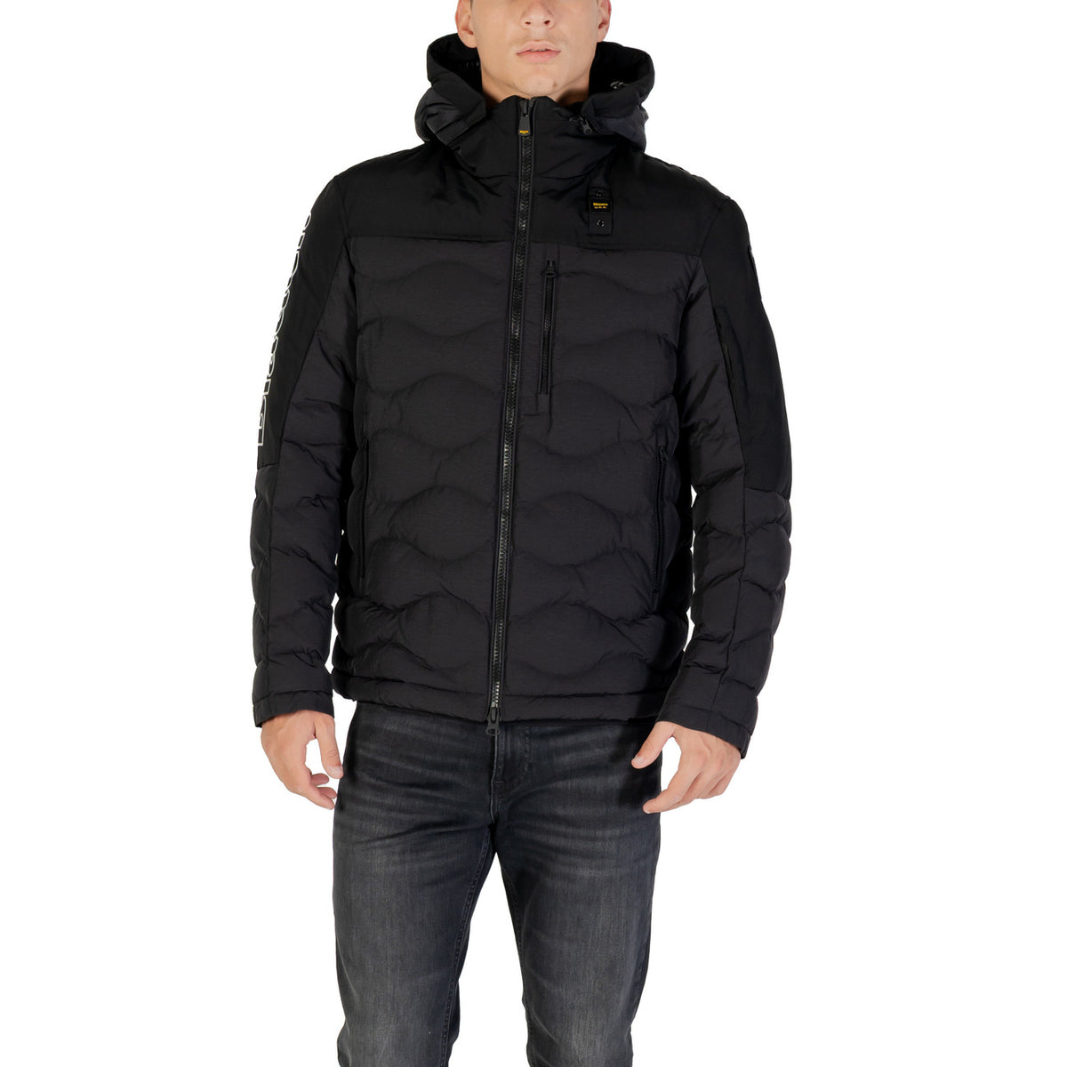 Blauer Windbreaker Heren